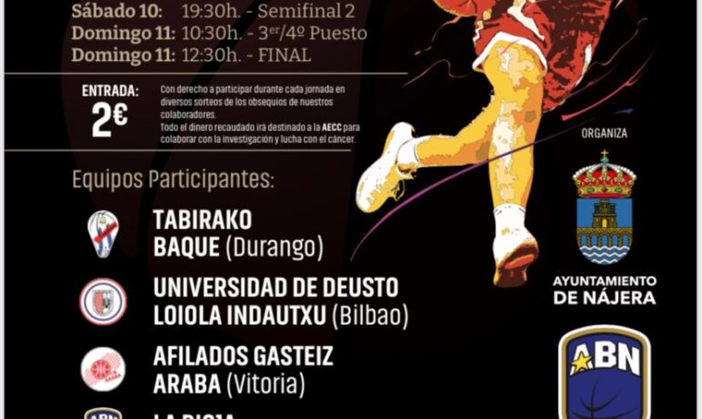 Baloncesto solidario este fin de semana en Nájera